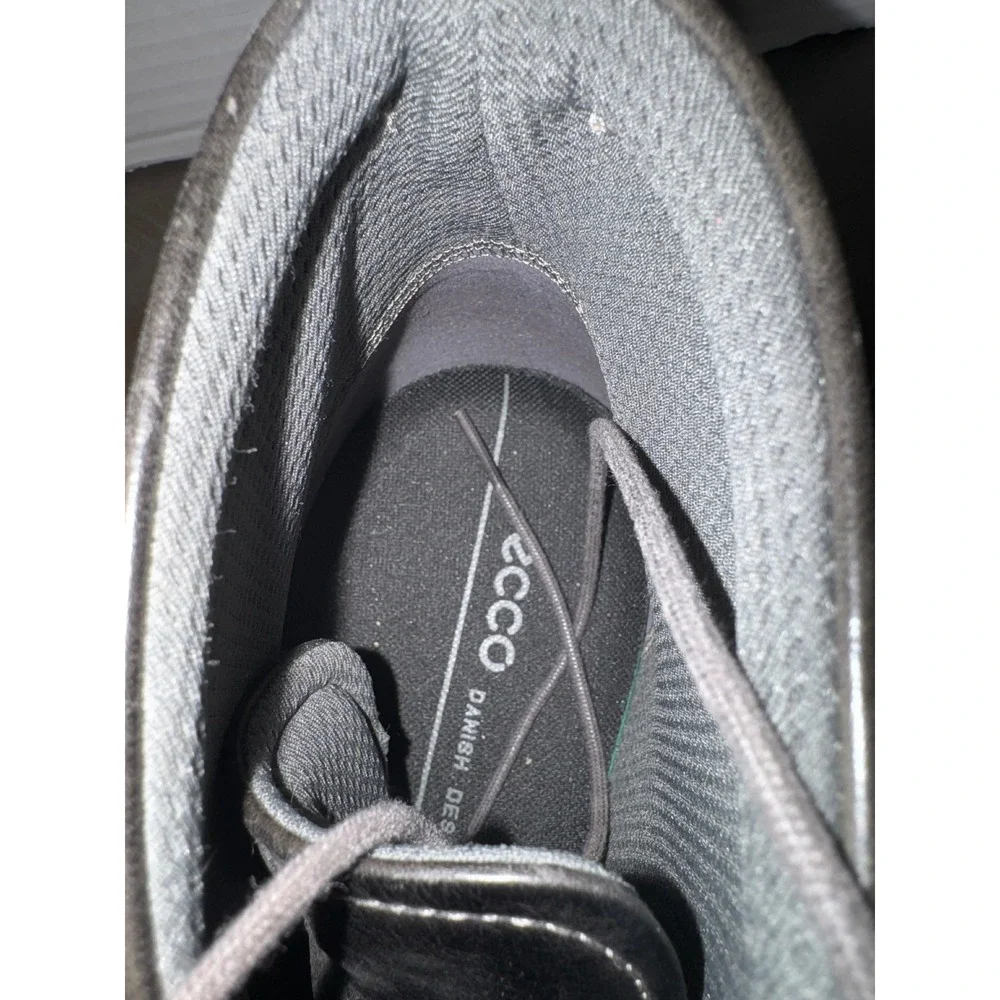 ECCO Men 630354 Grey Leather Chukka Boots Ankle Lace Up Shoes Size 44 US 10-10.5